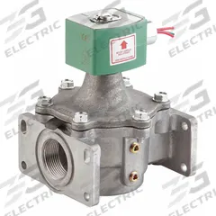 REDHAT Solenoid Valve: 2-Way, Configurable, 1 1/2 in Pipe Size, 12V DC, With Junction Box, NBR Seal (MPN 8214G271-12/DC). Key specifications — Brand: REDHAT; Pipe Size: 1-1/2 in; Voltage: 12V DC; Coil Enclosure: With Junction Box.