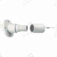 Single Pole Receptacle: White, Straight Ball Nose Mating, Threaded Stud Termination, 600V AC/600V DC (MPN 22R26-W). Key specifications — Series: 22; Receptacle Gender: Female; Brand: LEVITON.
