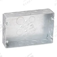 RACO Electrical Box: Steel, Steel - Multigang Rectangular Material & Nominal Size, 2 Gangs (MPN 951). Key specifications — Brand: RACO; Bracket Style: Without Bracket; Clamp Style: Without Clamps.