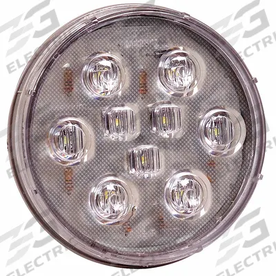 MAXXIMA Back-Up Light: LED, Backup/Reverse Light, Clear, Round, 4 1/4 in Overall Dia - Backup/Reverse Lights