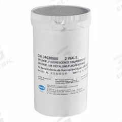 HACH Fluorescence Standards Kit: Std, 34630000, 1. Key specifications — Brand: HACH; Chemical Family Type: Standard; Manufacturer Part Number: 34630000; Product Type: Fluorescence Standards Kit.