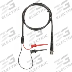 POMONA Test Leads: Black/Red Electrical Current Color, Mini Hook Clip, BNC Male, 36 in Lg, Nylon (MPN 5187-C-36). Key specifications — Brand: POMONA.