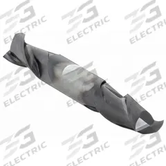 CLEVELAND Square End Mill: Carbide, TiAlN Coated, Double End, 2 Flute, 1/2" Mill Dia, 1" LOC, 4" OAL (MPN C80186)
