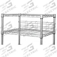 APPROVED VENDOR Ledge: 1 3/8 in x 18 in x 6 in, Steel (MPN 5GRN0). Key specifications — Material: Steel; Color: Silver; Finish: Chrome; Brand: APPROVED VENDOR; Ledge Size: 18 in.