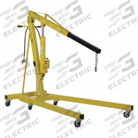 VESTIL Engine Crane: Engine Crane, 11 in Chain Lg, Steel, 2 ton Load Capacity, 4 Boom Positions (MPN EHN-40-C-AH). Key specifications — Lifting Actuator: Pneumatic; Product Type: Engine Crane; Color: Yellow; Frame Material: Steel; Brand: VESTIL.