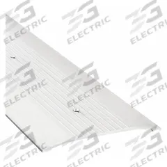 NATIONAL GUARD Door Threshold: Saddle, Aluminum, 4 ft Lg (MPN 427-4). Key specifications — Brand: NATIONAL GUARD; Transition Type: Fluted.