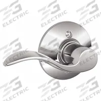 SCHLAGE Door Lockset: Dummy Lever Locksets, Chrome, ADA Compliant (MPN F170 ACC 625 LH). Key specifications — Ligature Resistance: Not Ligature-Resistant; Brand: SCHLAGE; Visual Indicator Message: No Message; Lockset Style: Accent; ADA Compliant: Yes; Finish: Bright Chromium-Plated : Brass.