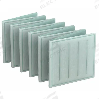 GRAINGER Link Air Filter: 25 in x 20 in x 1 in, 20 in Section Wd, 2 Sections, 2 Ply - MERV 8 Link Air Filters