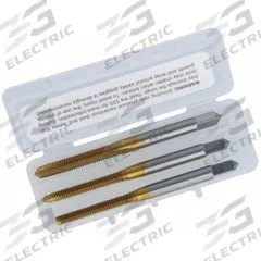 CLEVELAND Tap Kit: #6-32 UNC, H3 / 2B, 2 Flute, TiN Coated High Speed Steel (MPN C84228). Key specifications — attr1300563: One Each Taper, Plug, and Bottoming.