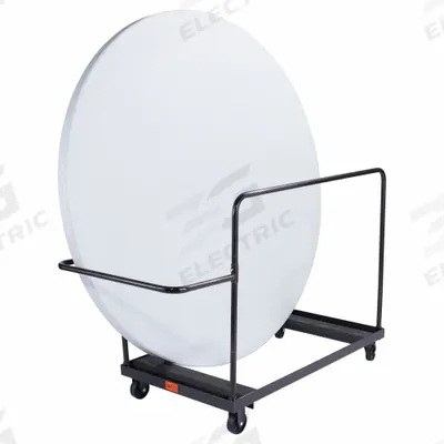 NATIONAL PUBLIC SEATING Table Cart: 660 lb, 61 1/2 in L x 28 in W x 40 1/2 in H - Carts with Vertical Divider Rail for Round & Rectangular Tables