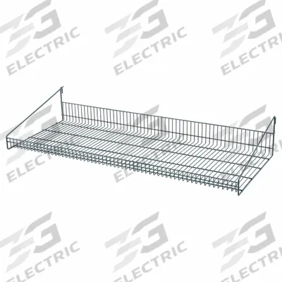 METRO Shelf: 47 1/4 in x 19 3/8 in x 7 3/4 in, 50 lb Load Capacity, Steel, Epoxy Coated - Shelves for Wire Grid Panels