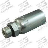 KURT Hydraulic Crimp Fitting: Carbon Steel, Straight, -16 For Hose Dash Size, Male x Male (MPN MB-16-16). Key specifications — Fitting Gender: Male x Male; Fitting Connection Type: ORB x Hose End; Thread Size: 1-5/16"-12; For Hose Dash Size: -16; Brand: KURT.
