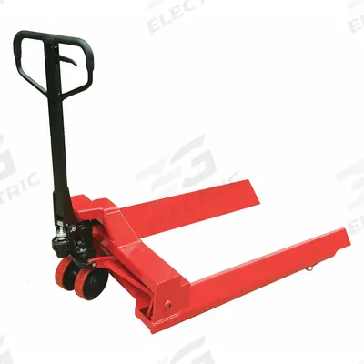 Dayton Pallet Jack: 4,400 lb, 48 in L x 39 in W Fork Dim, 39 in, 24 in, Std Fork - Roll-&-Reel Pallet Jacks
