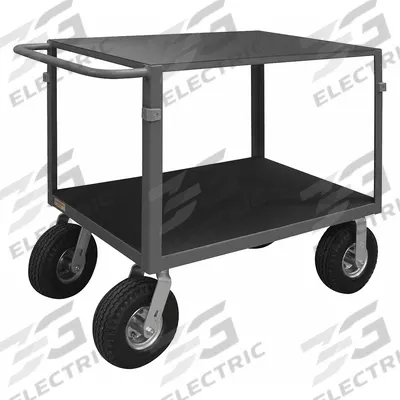 APPROVED VENDOR Metal Shelf Cart: 1,000 lb, 43 in L x 25 in W x 36 in H Overall Dim - Instrument Carts with Flush Metal Shelves