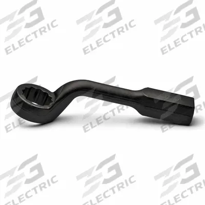 WRIGHT Striking Wrench: Steel, Black, 2 7/8 in Head Size, 16 in Overall Lg - SAE, Offset Handle, 12-Point, Striking Box End Wrenches