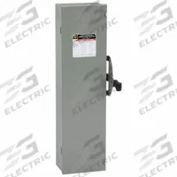 SQUARE D Safety Switch: Fusible, 100 A, Three Phase, 600V AC, Galvanized Steel, Indoor (MPN DT363). Key specifications — Brand: SQUARE D.