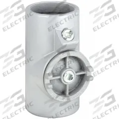 Sealing Fitting - Vertical and Horizontal: Iron, 2 1/2 in Trade Size, Female, NPT, EYS (MPN EYS-7). Key specifications — Brand: APPLETON ELECTRIC; Connection Type: Threaded; Thread Gender: Female; Ends - Hazardous Fittings: 2-1/2 in FNPT x 2-1/2 in FNPT; Material: Iron; Hazardous Location Rating: Class I, Division 1 and 2, Groups B, C, D; Thread Type: NPT; Standards: CSA C22.2 No 30.