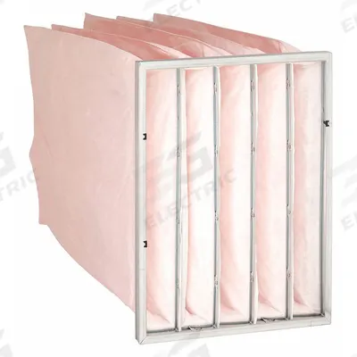 GRAINGER Pocket Air Filter: 24 in x 20 in x 36 in, MERV 13, Pink, Synthetic - MERV 13 Pocket Air Filters