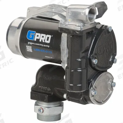 GPI Electric Drum Pump: 12 V DC, 2/5 hp HP, 25 gpm Max. Flow Rate, Pump Only - Bung-Mount DC-Powered Fuel Transfer Pumps