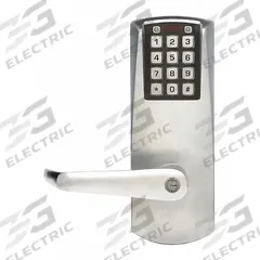 KABA POWER-PLEX Electronic Keyless Lock: Keypad, ADA Compliant, Chrome (MPN P201UXSLL-626-41). Key specifications — Product Type: Electronic Keyless Lock; Manufacturer Part Number: P201UXSLL-626-41; Access Method: Keypad; Key Override Options: Schlage C Keyway.