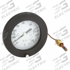 APPROVED VENDOR Analog Panel Mount Thermometer: 30°F to 240°F, ±1°F Scale Division, 4.5 in Dial Dia (MPN 12U646). Key specifications — Brand: APPROVED VENDOR; Accuracy: ±1 °F Scale Division.