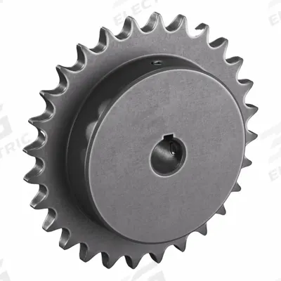 TSUBAKI Single Strand Sprocket: 40, For 1/2 in Chain Pitch, 5/8 in Bore Dia, 28 Teeth - Size 40 Fixed-Bore Roller Chain Sprockets