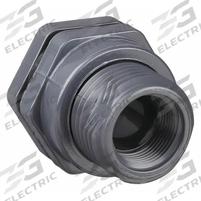 HAYWARD Bulkhead Tank Fitting: PVC Body, 2 in Female NPT Threaded Inside - PVC Through-Wall Fittings