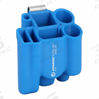 JONARD TOOLS Tool Pouch: For 3 in Belt Wd - Max, 7 Pockets, Blue - Plastic Tool Pouches