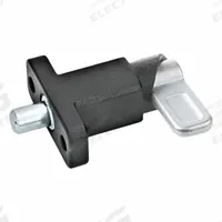 JW WINCO Cam Action Spring Latch with Mounting Flange: 10 mm Plunger Wd, 14 mm Plunger Projection (MPN 722.2-10-20-B-SW). Key specifications — Brand: JW WINCO; Indexing Orientation: Parallel.