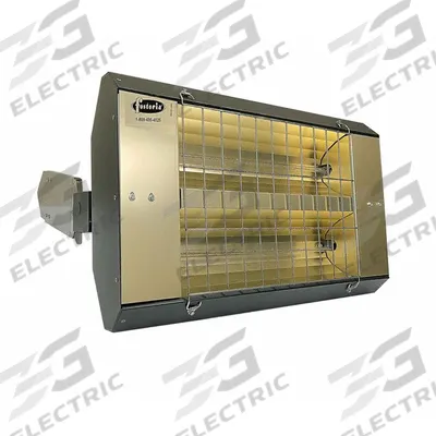 FOSTORIA Infrared Quartz Electric Heater: 3200 W Watt Output, 208V AC, 1 Phase, Hardwired - Indoor/Outdoor Suspended Infrared Radiant Electric Ceiling Heaters