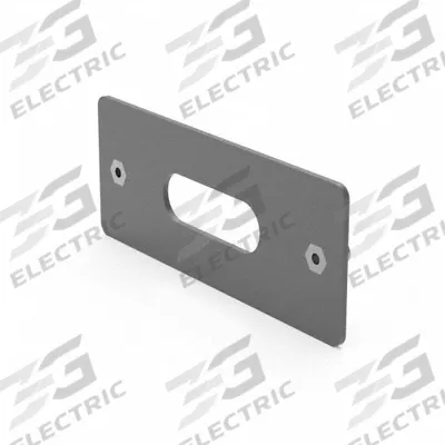 CODE 3 Lighting Bracket: Mounting Bracket, Black, Aluminum, 1/16 in Lg - Vehicle Light Mounts & Brackets