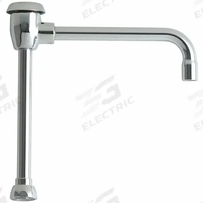 CHICAGO FAUCETS Spout: Spout, Single-Bend, Swivel Spout, Brass, Polished Chrome, Laminar - Gooseneck Faucet Spouts