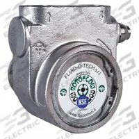 FLUID-O-TECH Rotary Vane Pump: Direct Drive, Stainless Steel Body, 3/8" NPT, 90 gph Max. Flow (MPN PA 310). Key specifications — Vane Material: Carbon; NSF 169 Listed: Yes; Brand: FLUID-O-TECH; Strainer: Not Included; Ports: 3/8" NPT; Relief Valve Type: Not Included.