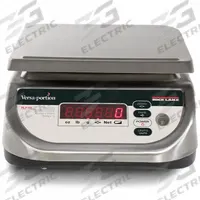 RICE LAKE WEIGHING SYSTEMS Food Scale: 7 7/8 in Weighing Surface Dp, 9 3/8 in Weighing Surface Wd (MPN RLP-6S). Key specifications — Readability: 1 g/0.002 lb/0.02 oz; Brand: RICE LAKE WEIGHING SYSTEMS; IP Rating: IP68.