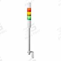 PATLITE Tower Light Assembly: 3 Tier, Sounder Tier Included, IP54, Amber/Green/Red, Direct Wire (MPN LR4-302LJBW-RYGZ). Key specifications — Manufacturer Part Number: LR4-302LJBW-RYGZ; Brand: PATLITE; Operating Voltage: 24V DC; Light Tier Color: Green.