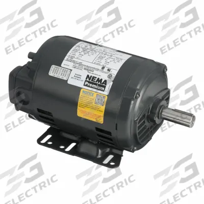 U.S. MOTORS Metric Motor: Rigid Base Mount, Open Drip Proof, 1 hp, 208-230/460V AC - Rigid Base 3-Phase General Purpose AC Motors