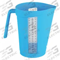 VIKAN Measuring Cup: Dry/Liquid, 67.6 fl oz Capacity, Polypropylene, Blue, 5 1/2 in Overall Lg, Blue (MPN 60003). Key specifications — Dry/Liquid: Dry; Material: Polypropylene; Color: Blue; Brand: VIKAN; NSF Certified: No; Graduation Subdivisions: 5 oz.