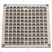 JAY R. SMITH MFG. CO Grate: A, Square, 6 5/8 in Overall Wd, 3/8 in Overall Ht, Nickel Bronze, Bronze (MPN B07NBG). Key specifications — Finish: Nickel Bronze; Brand: JAY R. SMITH MFG. CO; Color Family: Bronze.
