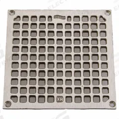 JAY R. SMITH MFG. CO Grate: A, Square, 6 5/8 in Overall Wd, 3/8 in Overall Ht, Nickel Bronze, Bronze (MPN B07NBG). Key specifications — Finish: Nickel Bronze; Brand: JAY R. SMITH MFG. CO; Color Family: Bronze.