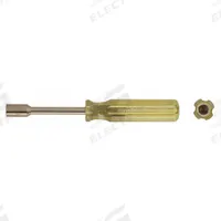 AMPCO Solid Round Shank Nut Driver: Straight, Metric, Without Magnetized Tip, Std, 12 mm Tip Size (MPN ND-12MM). Key specifications — attr1214485: Round; attr1214505: AMPCO.
