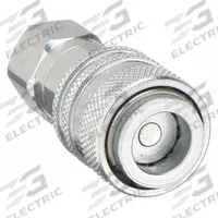 AEROQUIP Hydraulic Quick Connect Hose Coupling: 1/4 in Coupling Size, Steel, 1.89 lpm Max. Flow Rate (MPN FD90-1041-04-04). Key specifications — Body Material: Steel; Thread Size: 7/16"-20; Brand: AEROQUIP.