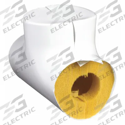 APPROVED VENDOR Pipe Fitting Insulation: Tee, Fiberglass, Slit, 1 in Thick - Fiberglass Tee Insulation