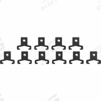 MILWAUKEE Socket Rail Clip: Black, 1 in Overall Wd, 2 in Overall Lg, Plastic (MPN 49-66-6740). Key specifications — attr1125348: Plastic; attr1125346: MILWAUKEE; attr1125347: Black.