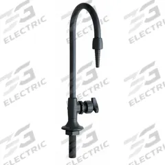 CHICAGO FAUCETS Laboratory Faucet: Faucet, Single-Post, For Distilled Water Media, 1 Handles, Cross (MPN 869-BPVC). Key specifications — Brand: CHICAGO FAUCETS; Color/Finish: Matte Black; Inlet Connection Type: NPT; Product Type: Faucet; Flow Pattern: Inline.