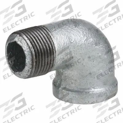 USA INDUSTRIALS Metal Pipe Elbow: 90° Elbow, 150 psi, 1 1/2 in x 1 1/2 in - Low-Pressure Threaded Pipe Fittings with Thread Sealant