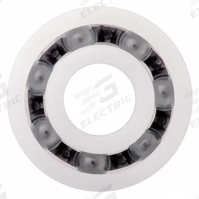 IGUS Polymer Ball Bearing: 6001, Open, 12 mm Bore, 28 mm OD, 8 mm Wd, Polymer Ring - Maintenance-Free Plastic Radial Ball Bearings