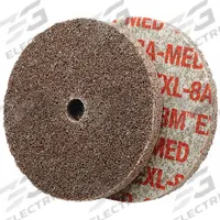 SCOTCH-BRITE Unitized Wheel: 6 in Dia x 1/4 in W, 1/4 in Arbor Hole, Silicon Carbide, Fine, Soft (2) (MPN 7100043083). Key specifications — Series: XL-UW; Brand: SCOTCH-BRITE.