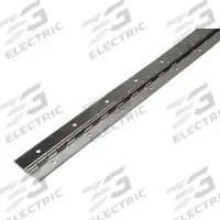MONROE PMP Piano Hinge: Steel, 48 in Leaf Ht, 2 in Leaf Wd, Through Hole (MPN CB26020048GA). Key specifications — Material: Steel.