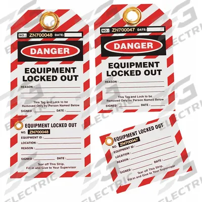 SKILCRAFT Lockout Tag: Danger, Locked Out Device, Plastic - Safety