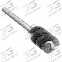 WEILER Round Tube Brush: Single Stem, Carbon Steel, 1/2 in Dia, 0.005 in Fill Dia, 3/16 in Stem Dia (MPN 21074V). Key specifications — Brand: WEILER.